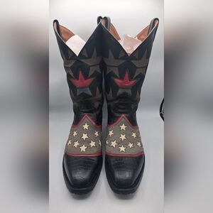 Redneck Riviera Mt Richmore Star-Patterned Men's  Size 12 Cowboy Boots